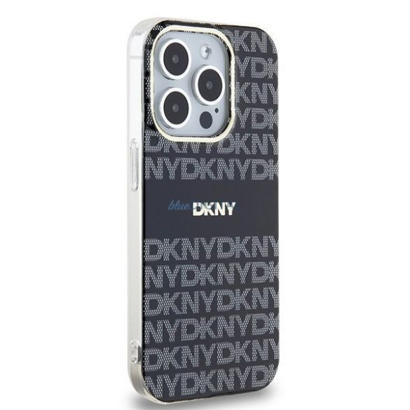 DKNY DKHCP15SHDLCEK IML Checkered Mono Pattern tok iPhone 15 / 14 / 13 - fekete