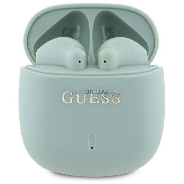 Guess GUTWSJ14ESGN Printed Classic Logo TWS bluetooth vezeték nélküli fülhallgató - zöld