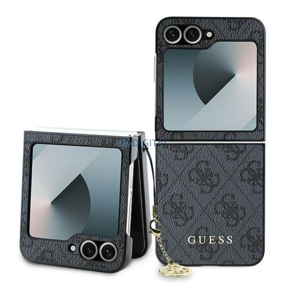 Guess GUHCZF6GF4GGR 4G Charm tok Samsung Galaxy Z Flip6 - fekete