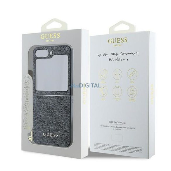 Guess GUHCZF6GF4GGR 4G Charm tok Samsung Galaxy Z Flip6 - fekete