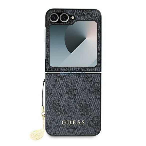 Guess GUHCZF6GF4GGR 4G Charm tok Samsung Galaxy Z Flip6 - fekete