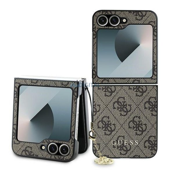 Guess GUHCZF6GF4GBR 4G Charm tok Samsung Galaxy Z Flip6 - barna