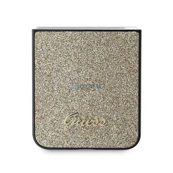 Guess GUHCZF6HGGSHD 4G Glitter Script tok Samsung Galaxy Z Flip6 - arany színű