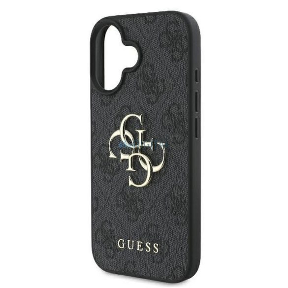 Guess GUHCP16S4GMGGR 4G PU Big Logo tok iPhone 16 - fekete