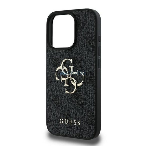 Guess GUHCP16L4GMGGR 4G PU Big Logo tok iPhone 16 Pro - fekete