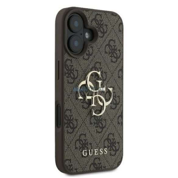 Guess GUHCP16M4GMGBR 4G PU Big Logo tok iPhone 16 Plus - barna