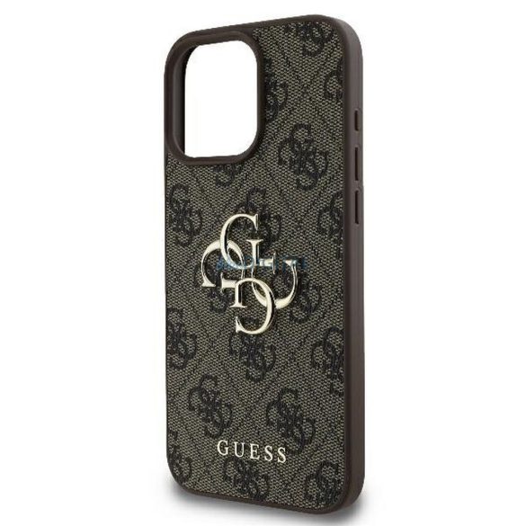 Guess GUHCP16X4GMGBR 4G PU Big Logo tok iPhone 16 Pro Max - barna