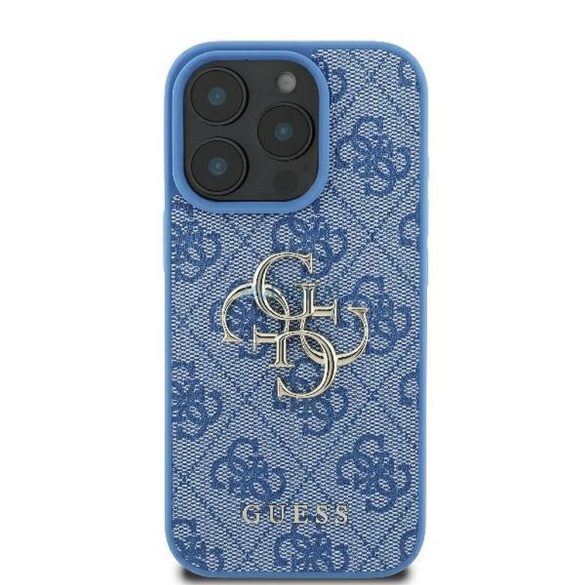 Guess GUHCP16L4GMGBL 4G PU Big Logo tok iPhone 16 Pro - kék