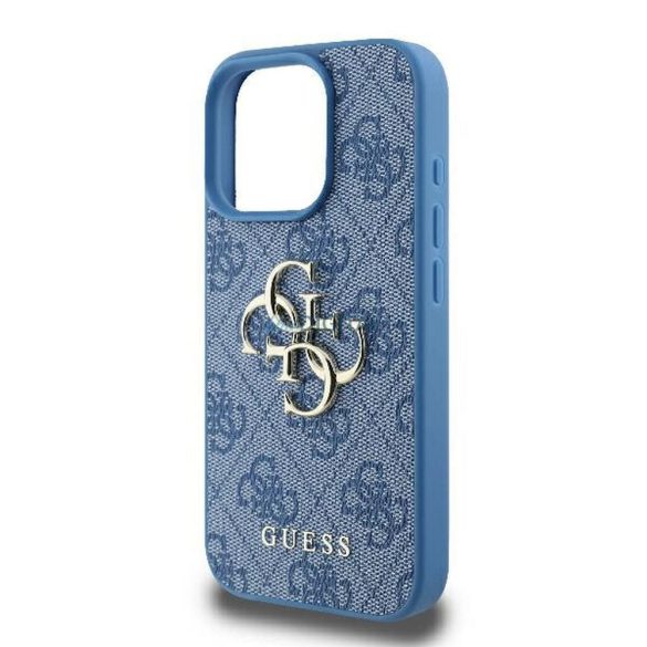 Guess GUHCP16L4GMGBL 4G PU Big Logo tok iPhone 16 Pro - kék