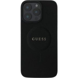 Guess GUHMP16MPSAHMCK Saffiano Classic Logo MagSafe-kompatibilis tok iPhone 16 Plus - fekete