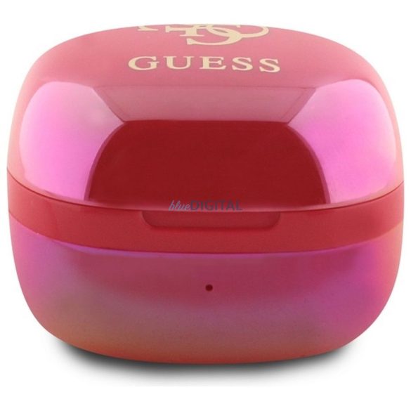 Guess GUTWSJ144ESF Mini Iridescent 4G Printed Logo TWS bluetooth vezeték nélküli fülhallgató - rózsaszín