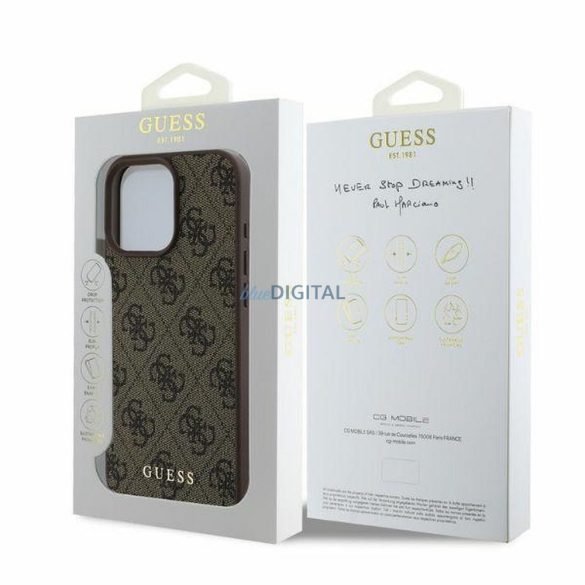 Guess GUHCP16LG4GFBR 4G Classic tok iPhone 16 Pro - barna