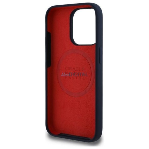 Red Bull RBHMP15X24SIHSRV Silicone Horizontal Centered Logo MagSafe-kompatibilis tok iPhone 15 Pro Max - sötétkék