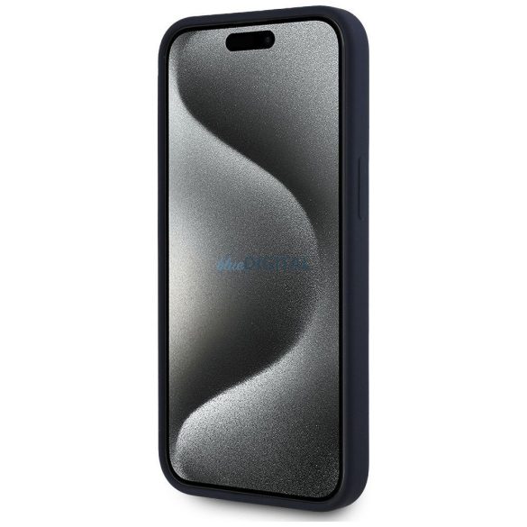Red Bull RBHMP15S24SIOLVR Silicone ORBR20 Logo Red Lining MagSafe-kompatibilis tok iPhone 15 - tengerészkék
