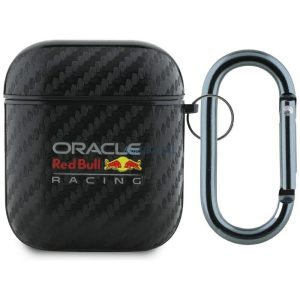 Red Bull RBA2PUCAILK PU Carbon W/ Logo tok AirPods 1/2 - fekete