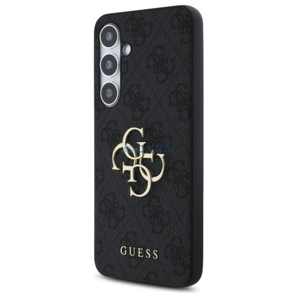 Guess GUHCS24FE4GMGGR 4G Big Metal Logo tok Samsung Galaxy S24 FE - fekete