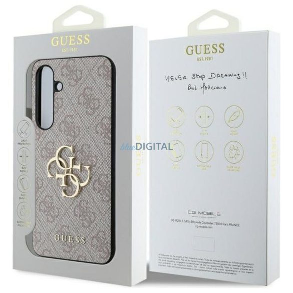 Guess GUHCS24FE4GMGBR 4G Big Metal Logo tok Samsung Galaxy S24 FE - barna