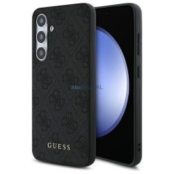   Guess GUHCS24FEG4GFGR 4G Metal Logo tok Samsung Galaxy S24 FE - fekete