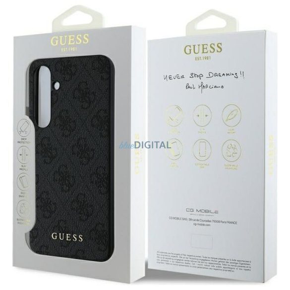 Guess GUHCS24FEG4GFGR 4G Metal Logo tok Samsung Galaxy S24 FE - fekete