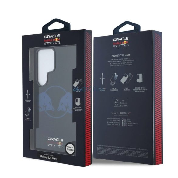 Red Bull RBHMS25L24HIDBV Magnetic IML Transparent PC Two Bulls MagSafe-kompatibilis tok Samsung Galaxy S25 Ultra - tengerészkék