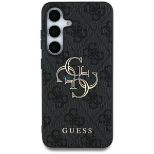 Guess GUHCS25L4GMGGR 4G PU Big Logo tok Samsung Galaxy S25 Ultra - fekete