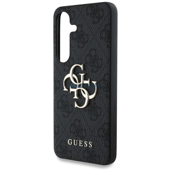 Guess GUHCS25M4GMGGR 4G PU Big Logo tok Samsung Galaxy S25 Plus - fekete