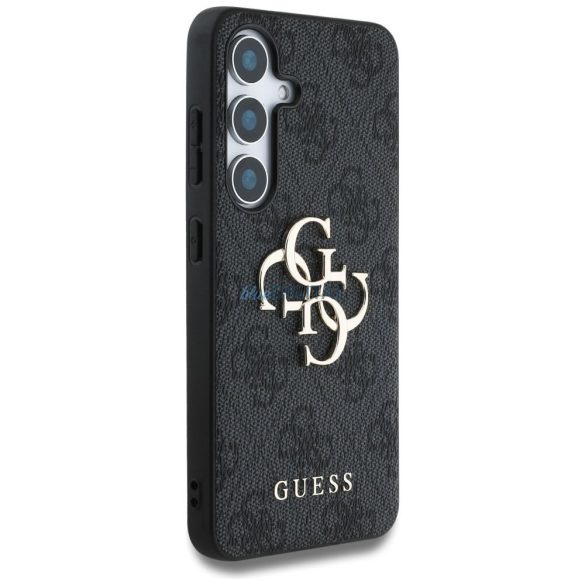 Guess GUHCS25M4GMGGR 4G PU Big Logo tok Samsung Galaxy S25 Plus - fekete