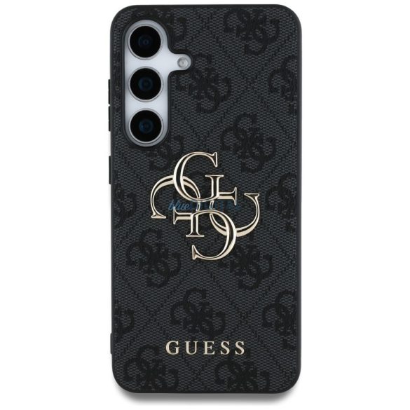 Guess GUHCS25M4GMGGR 4G PU Big Logo tok Samsung Galaxy S25 Plus - fekete