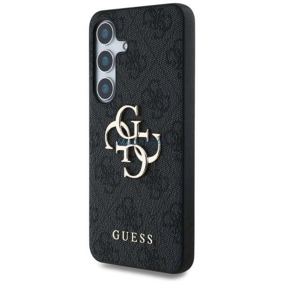 Guess GUHCS25M4GMGGR 4G PU Big Logo tok Samsung Galaxy S25 Plus - fekete