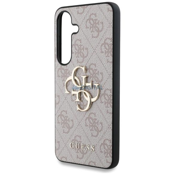Guess GUHCS25M4GMGPI 4G PU Big Logo tok Samsung Galaxy S25 Plus - rózsaszín