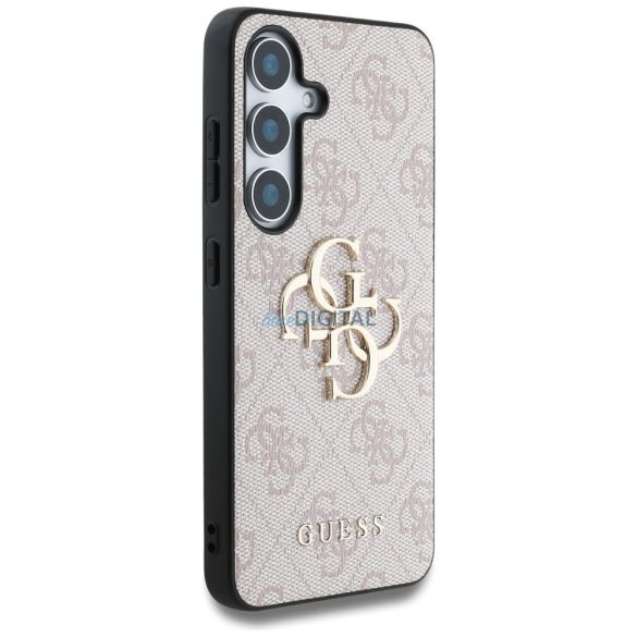 Guess GUHCS25M4GMGPI 4G PU Big Logo tok Samsung Galaxy S25 Plus - rózsaszín