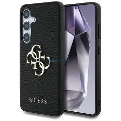   Guess GUHCS25MPGT4MBK PU Grained Big 4G and Classic Logo tok Samsung Galaxy S25 Plus - fekete