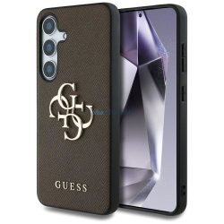   Guess GUHCS25MPGT4MBW PU Grained Big 4G and Classic Logo tok Samsung Galaxy S25 Plus - barna