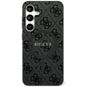 Guess GUHMS25MG4GFRK 4G Ring Classic Logo MagSafe-kompatibilis tok Samsung Galaxy S25 Plus - fekete