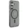 Guess GUHMS25SHFGEREK IML Glitter Circle MagSafe-kompatibilis tok Samsung Galaxy S25 - fekete