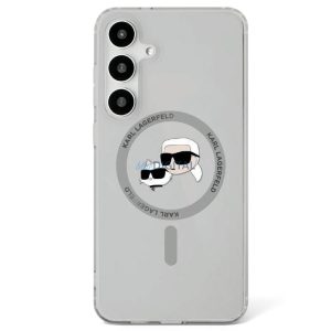 Karl Lagerfeld KLHMS25MHLSKCK IML Metal KC Heads MagSafe-kompatibilis tok Samsung Galaxy S25 Plus - fekete