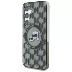   Karl Lagerfeld KLHMS25SHMCKMHK IML Metal Monogram KC Heads MagSafe-kompatibilis tok Samsung Galaxy S25 - fekete