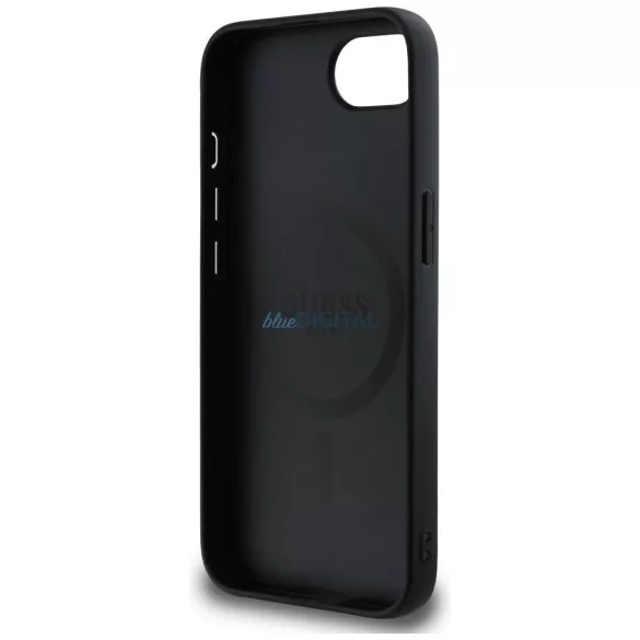 GUESS tok az iPhone 16e, MagSafe-kompatibilis, GUHMPSE4P4SM4MK (PU 4G Small, 4G és Classic) fekete