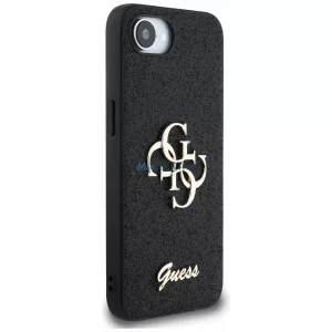 GUESS tok az iPhone 16e, GUHCPSE4HG4SGK (Fixed csillámos Big 4G) fekete