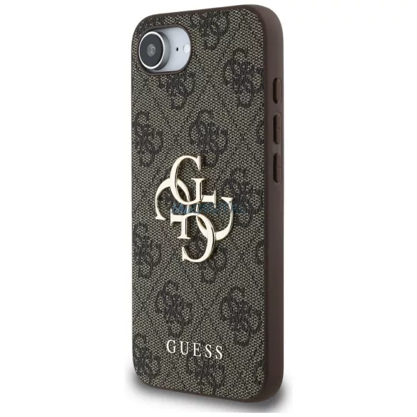 GUESS tok az iPhone 16e (SE 4 2025) modellhez, GUHCPSE44GMGBR (4G PU Big Logo), barna