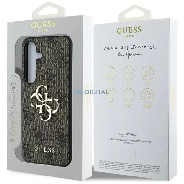 GUESS tok a SAMSUNG S25 Plus-hoz GUHCS25M4GMGBR (Big 4G Logo Classic) barna színben