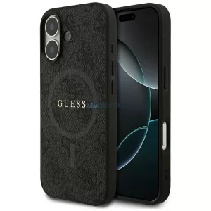 GUESS tok IPHONE 17 kompatibilis MagSafe GUHMP17SG4GFRK (PU 4G Ring Classic Logo) fekete