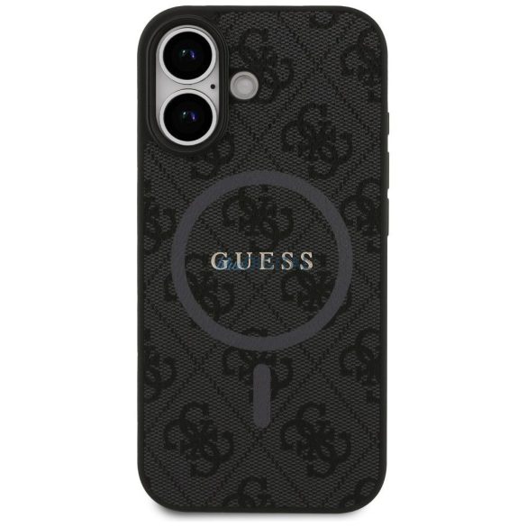 GUESS tok IPHONE 17 kompatibilis MagSafe GUHMP17SG4GFRK (PU 4G Ring Classic Logo) fekete
