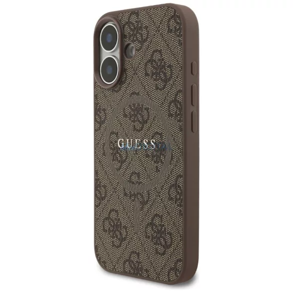 GUESS tok IPHONE 17 kompatibilis a MagSafe GUHMP17SG4GFRW (PU 4G Ring Classic Logo) barna