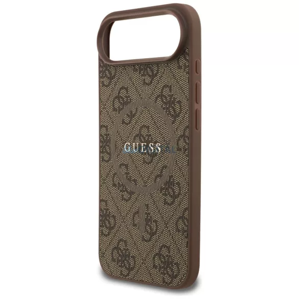 GUESS tok IPHONE 17 Air kompatibilis MagSafe GUHMP17MG4GFRW (PU 4G gyűrű klasszikus logó) barna