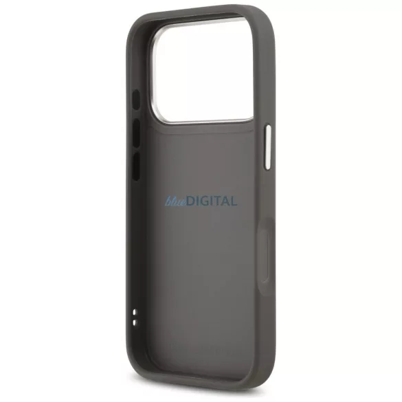 KARL LAGERFELD tok IPHONE 17 Pro KLHCP17LPSFDHPOG (FW szemcsés PU W/ K&C Heads Pin & Logo) szürke
