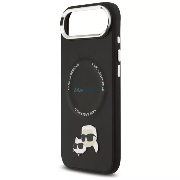 KARL LAGERFELD tok az IPHONE 17 Air készülékhez, kompatibilis a MagSafe KLHMP17MPSMLRKCK (PU K&C PINS) feketével