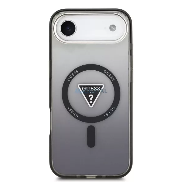 GUESS tok IPHONE 17 Air kompatibilis MagSafe GUHMP17MHGTMLCGK (IML Gradient W/ háromszög logó) fekete