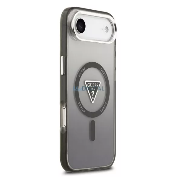 GUESS tok IPHONE 17 Air kompatibilis MagSafe GUHMP17MHGTMLCGK (IML Gradient W/ háromszög logó) fekete