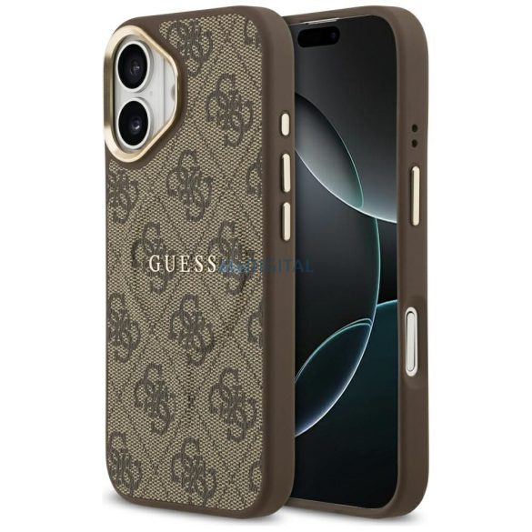 GUESS tok IPHONE 17 kompatibilis a MagSafe GUHMP17SP4MSEGCW (PU 4G W/ Classic) barna